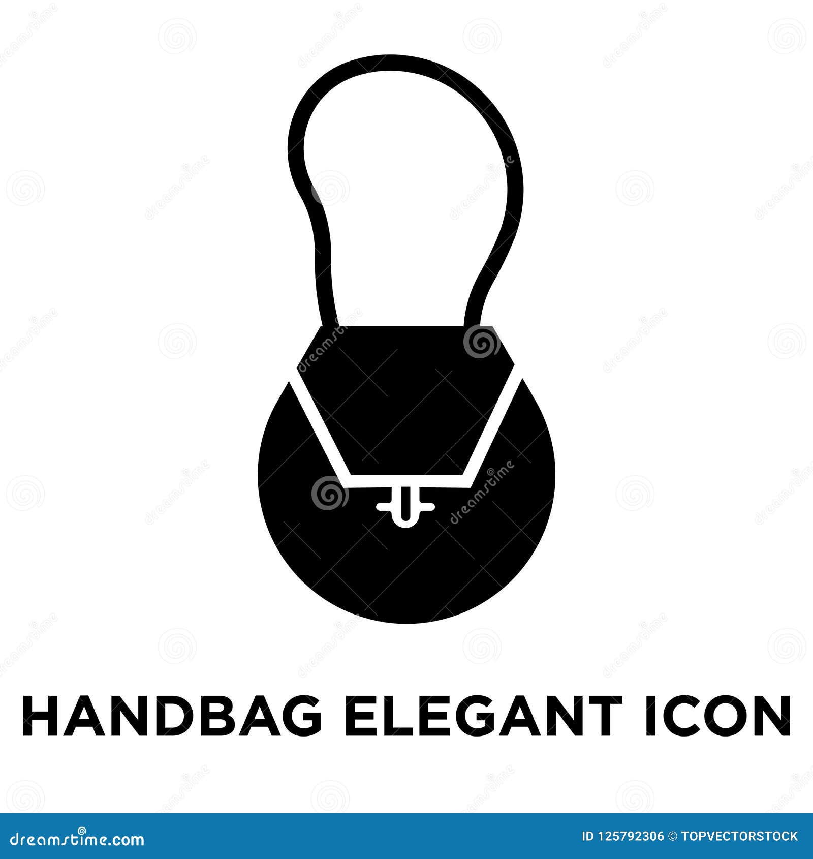 handbag elegant iconÃÂ    on white background, logo